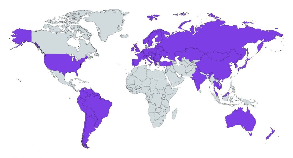 World Rep Map